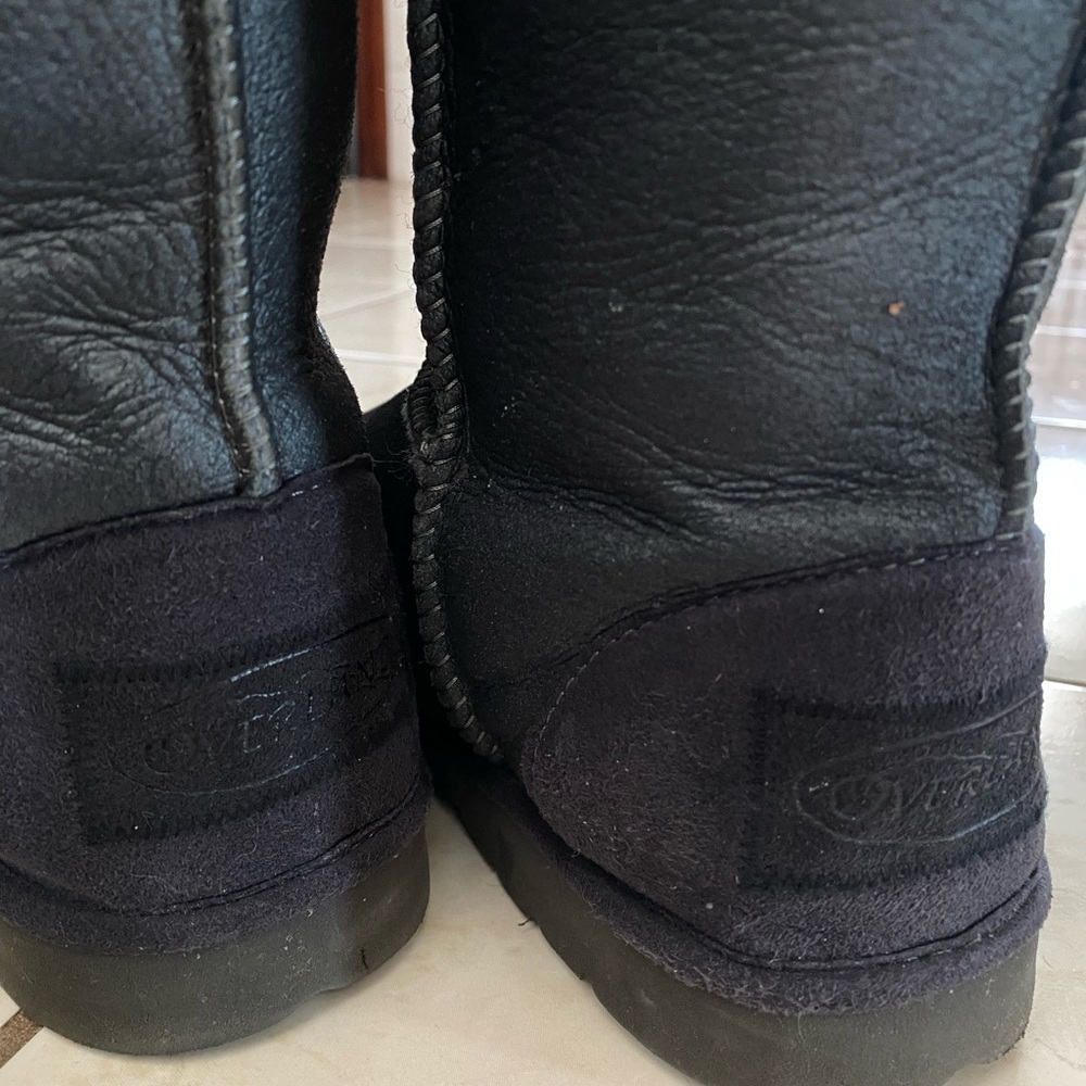 Elegant Blue Leather Winter Boots - Picture 8 of 8